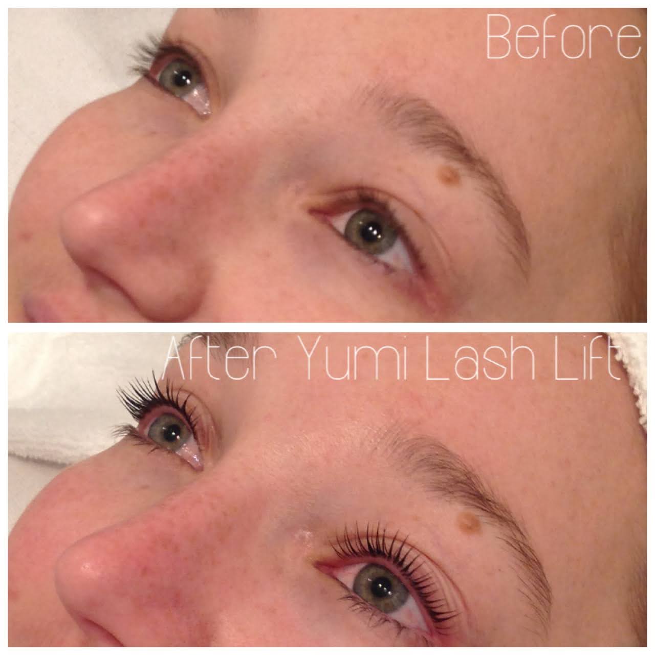 Yumi Lash Lift before and after — Beauty Ranch Medical Spa